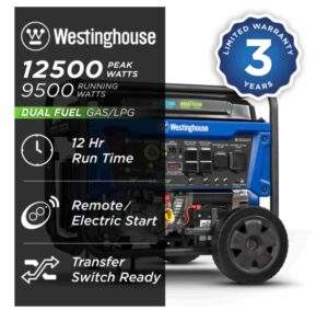 Updated Duromax XP12000E Generator Review Westinghouse WGen9500DF Dual Fuel Portable Generator,