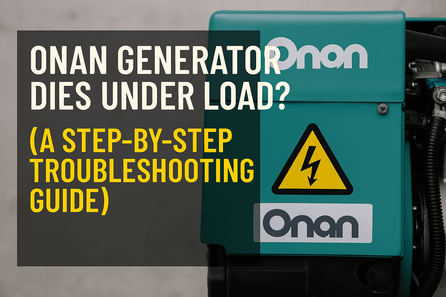Background for Onan Generator Dies Under Load? (A Step-by-Step Troubleshooting Guide)