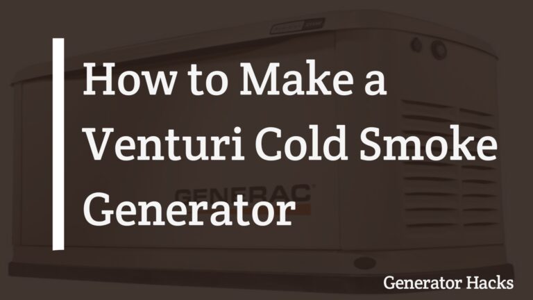 How to Make a Venturi Cold Smoke Generator