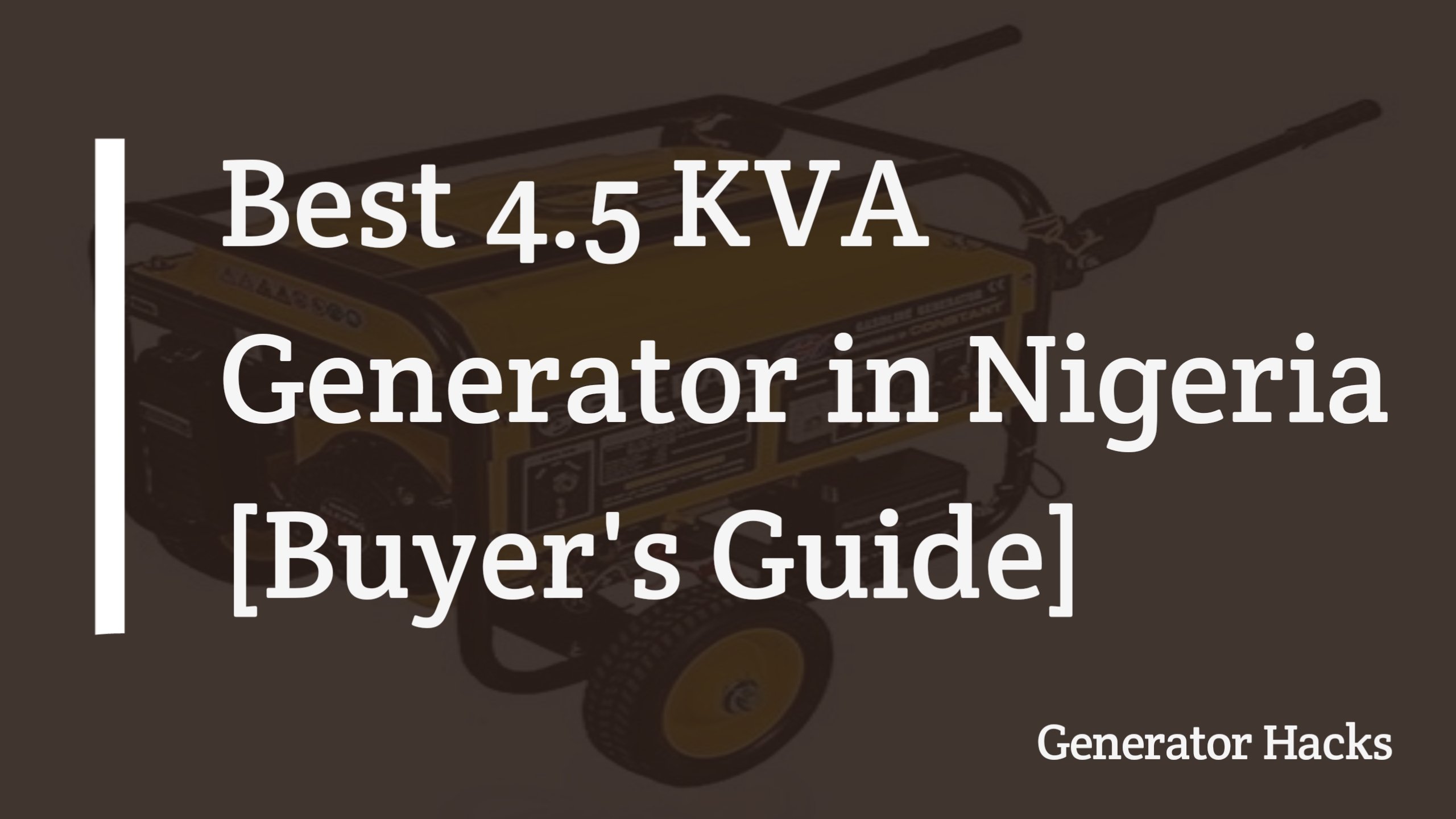 4.5kva Generator, Fireman generator, elepaq generator,