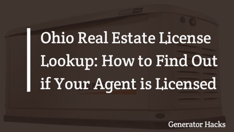 Ohio Real Estate License Lookup: How to Find Out if Your Agent is Licensed