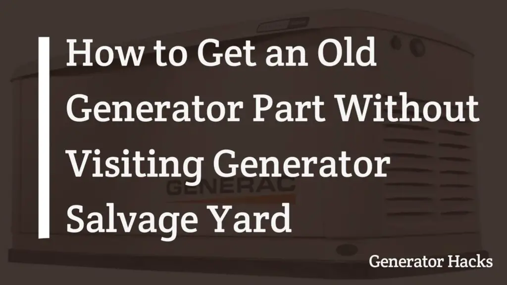 Generator Salvage Yard, salvage yard 