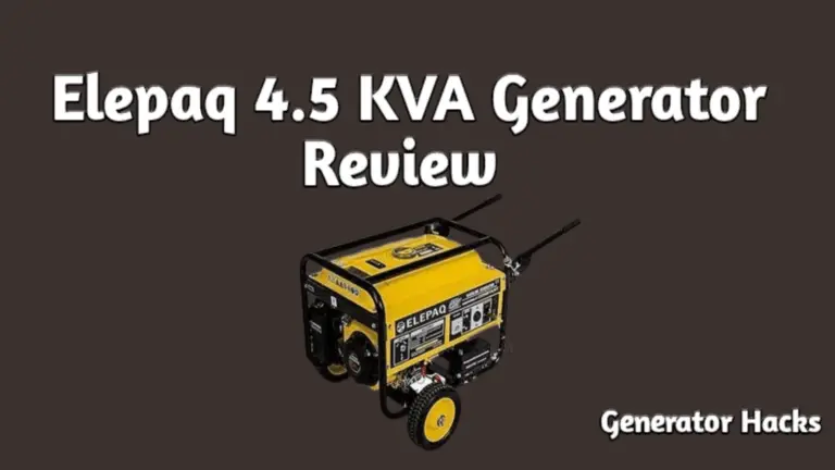 Elepaq 4.5 KVA Generator Review
