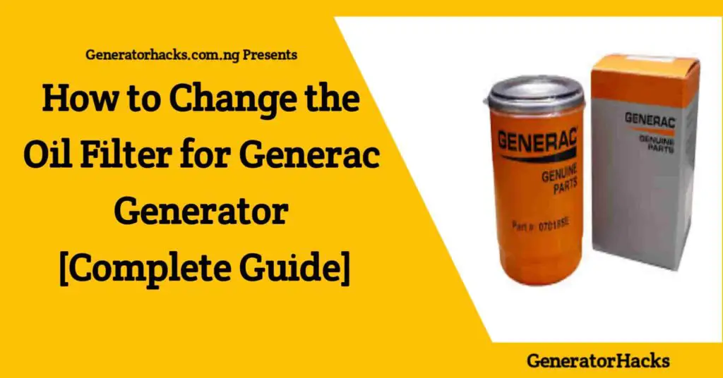 oil filter for generac generator1