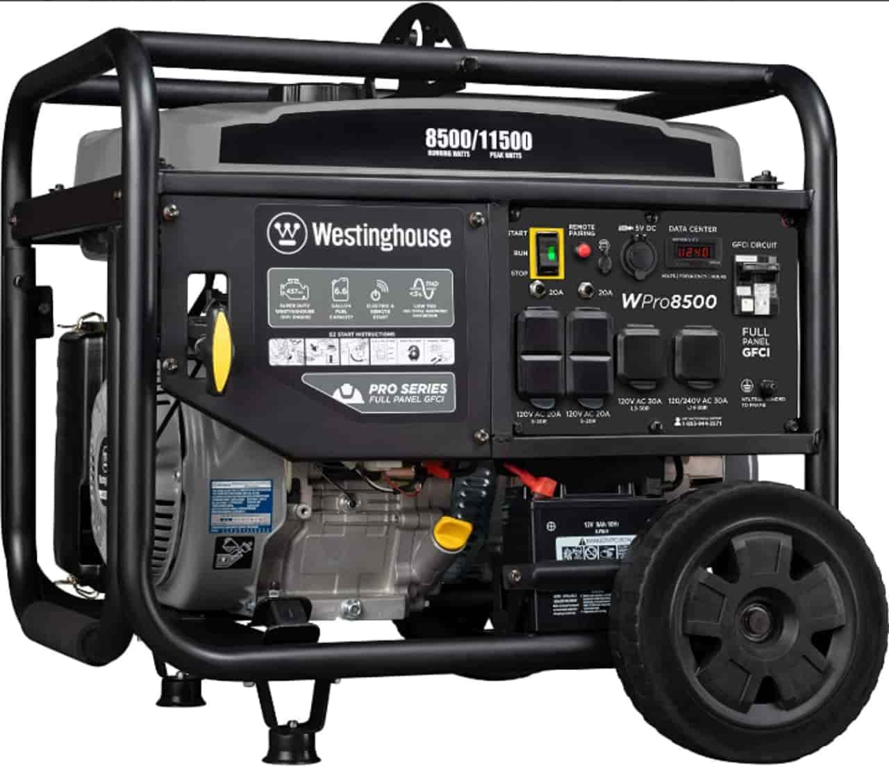 What will 8000 watt generator run, 8000 watt generator, Wentinghouse WPro8500 industrial portable generator,