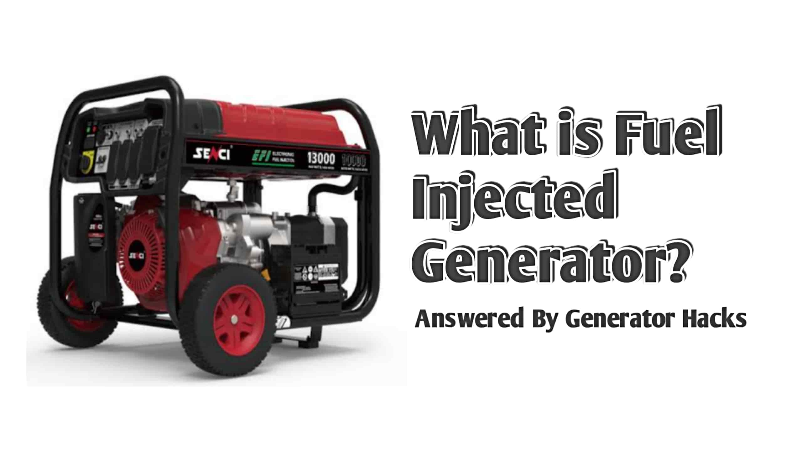 Fuel injected generator,