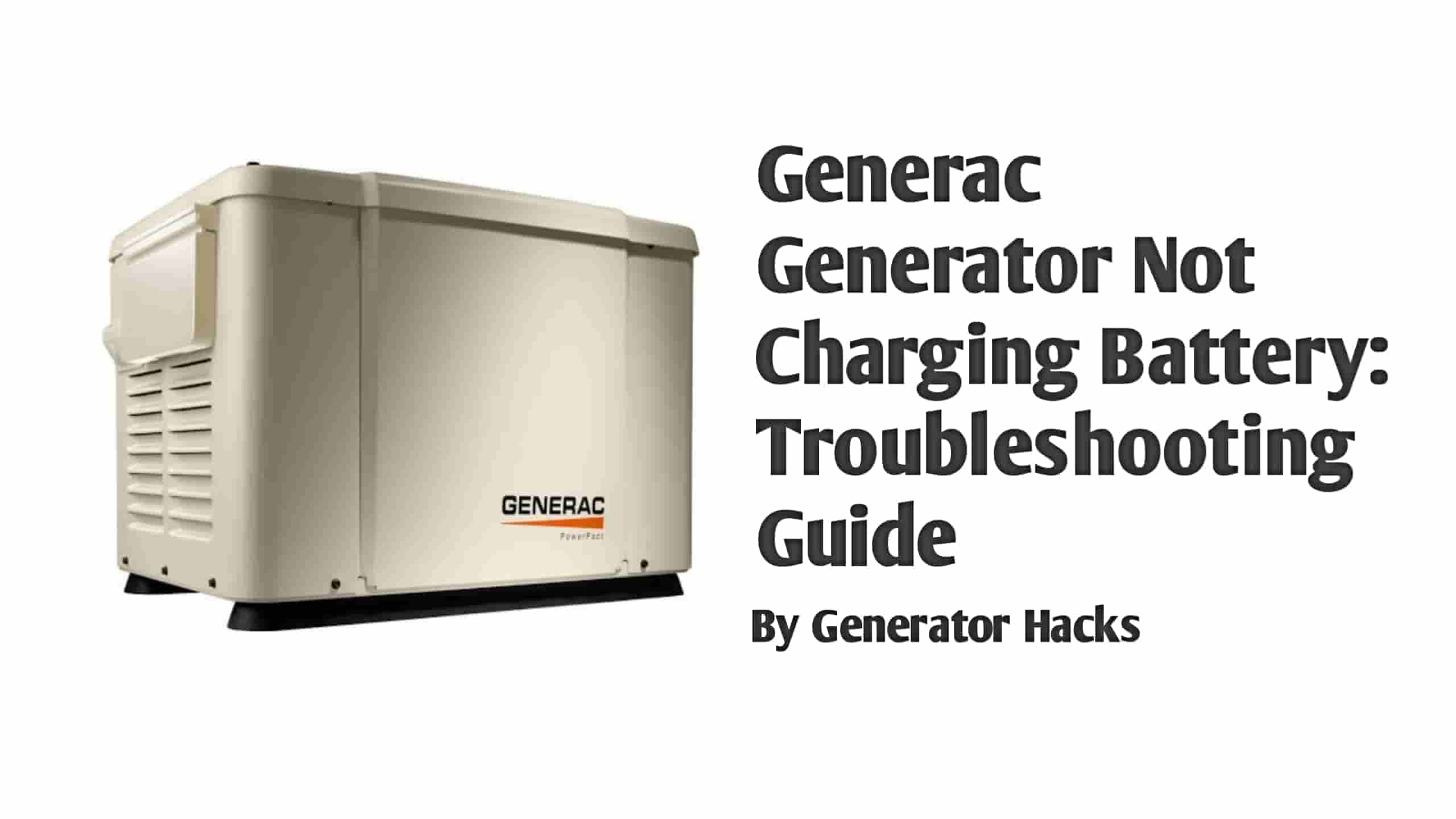 Generac Generator Not Charging Battery,