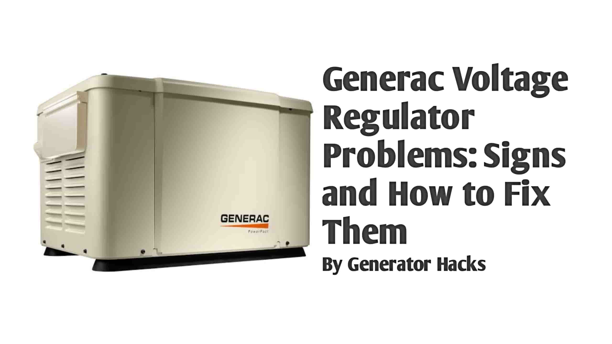 Generac Voltage Regulator Problems,