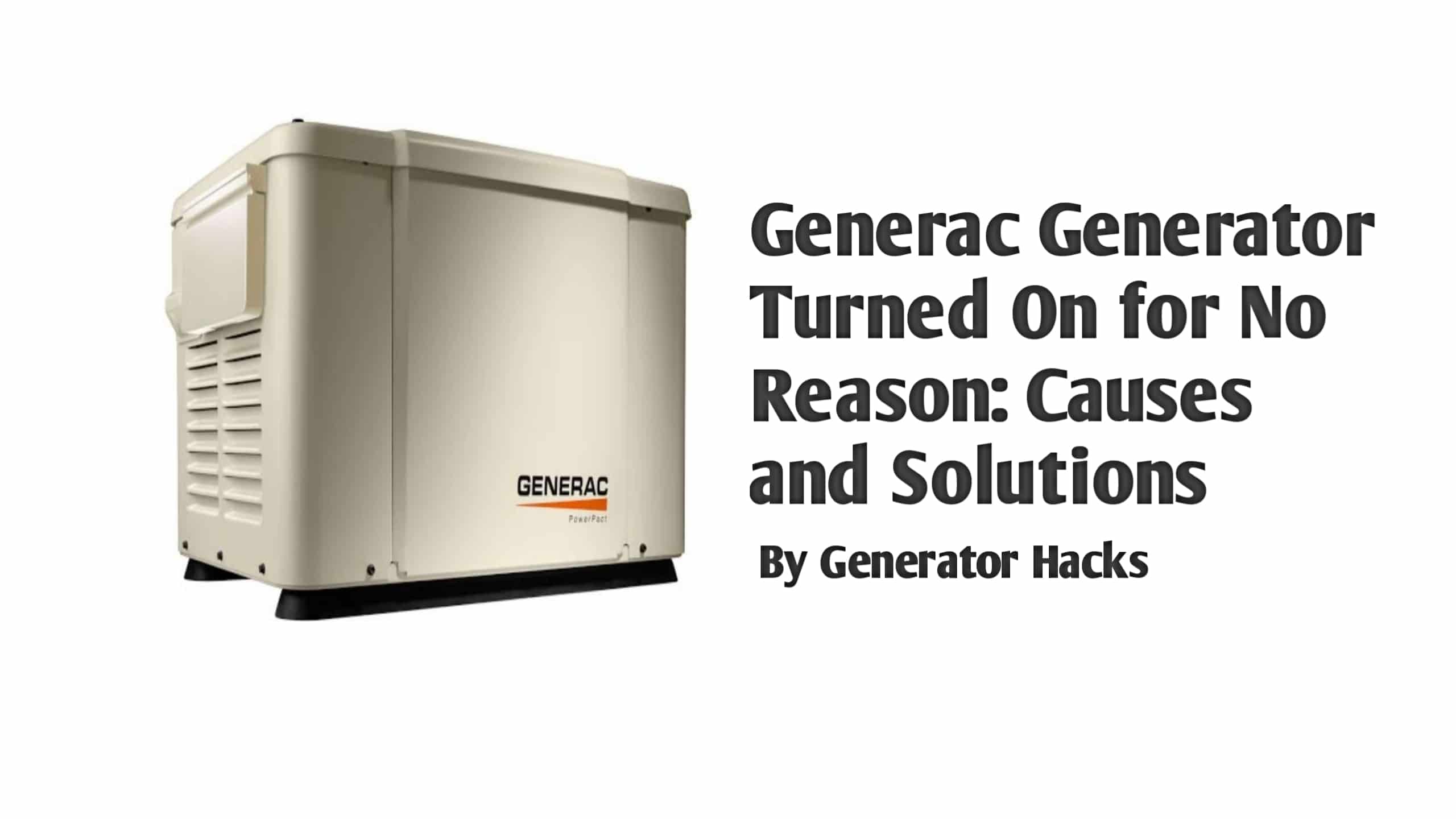 Generac Generator turned on for no reason,