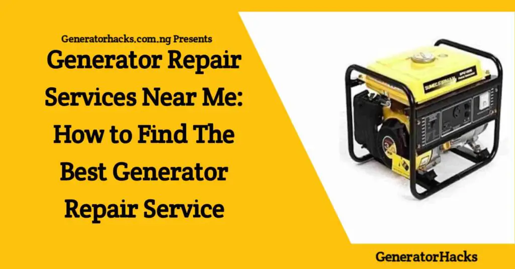 Generator repair services near me