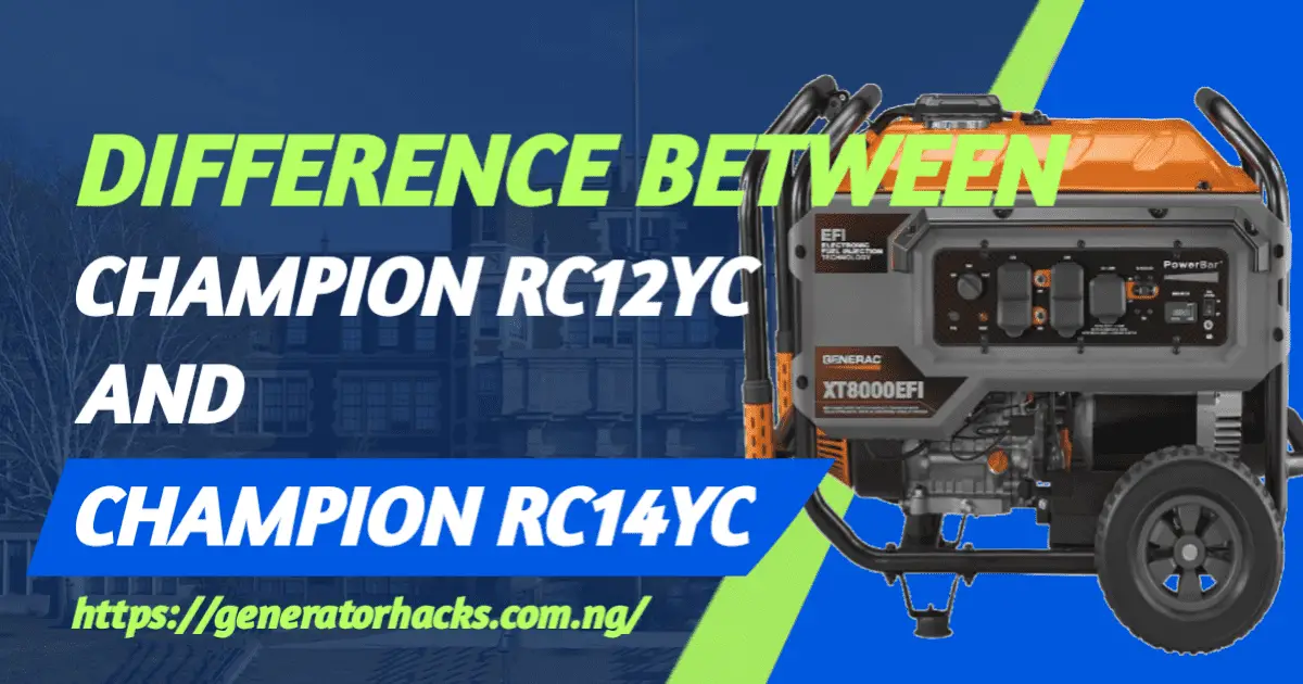Difference Between Champion Rc12yc And Champion Rc14yc,