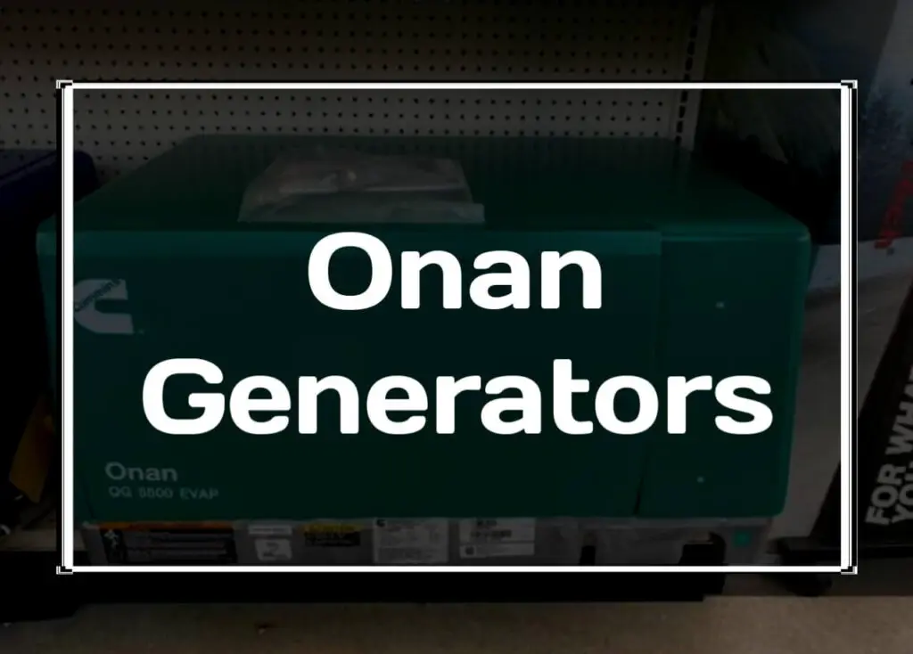 Onan generator