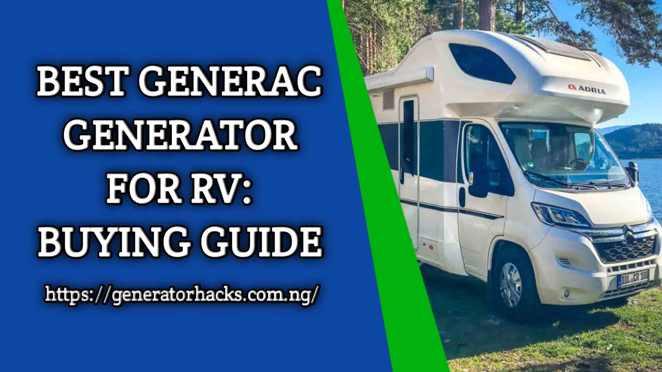 Generac Generator For RV,