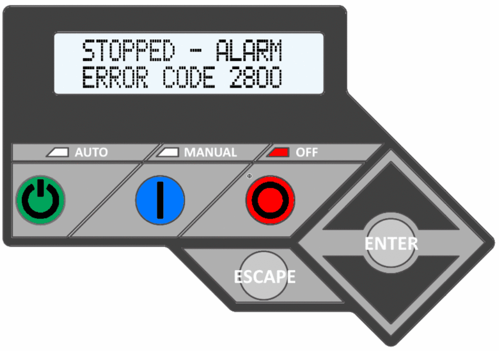 How to clear Generac error code 2800,