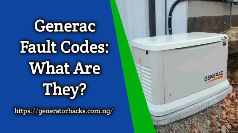 Generac Fault Codes: What Are They