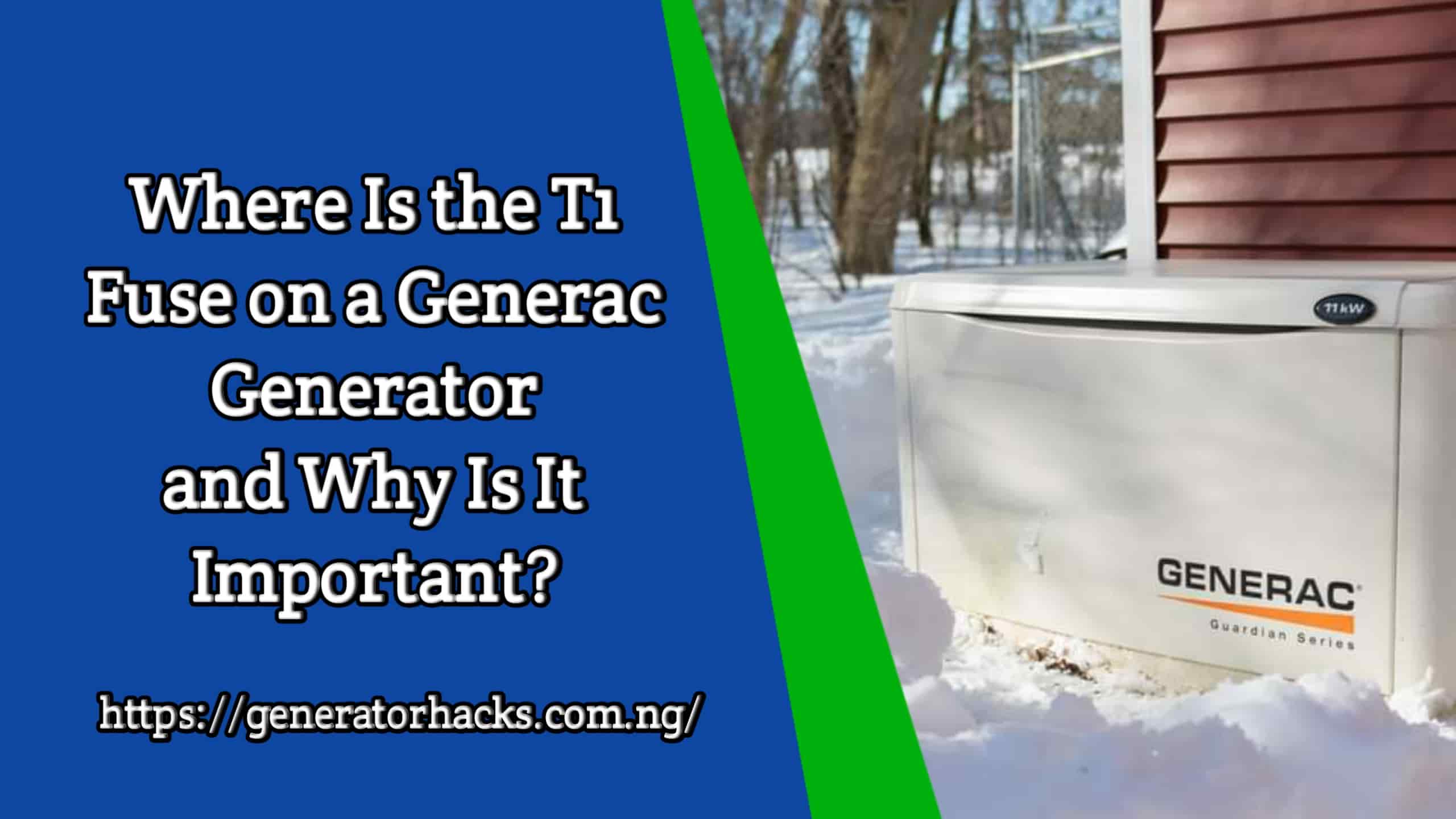 Where Is the T1 Fuse on a Generac Generator and Why Is It Important?