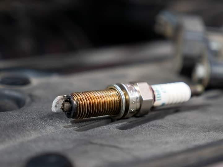 Fuel fouled spark plug