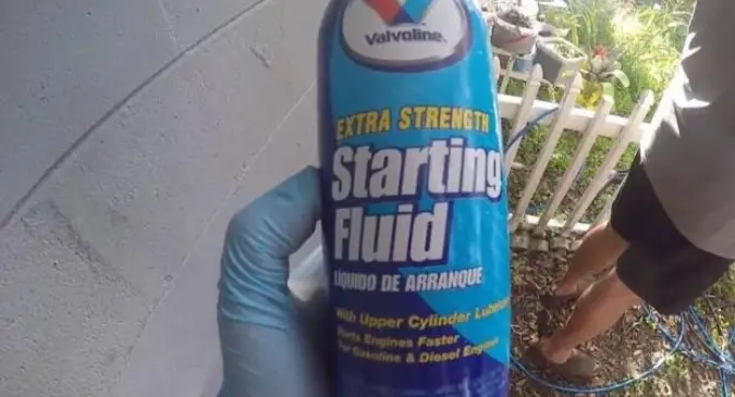 Can you use starter fluid on a diesel engine?
