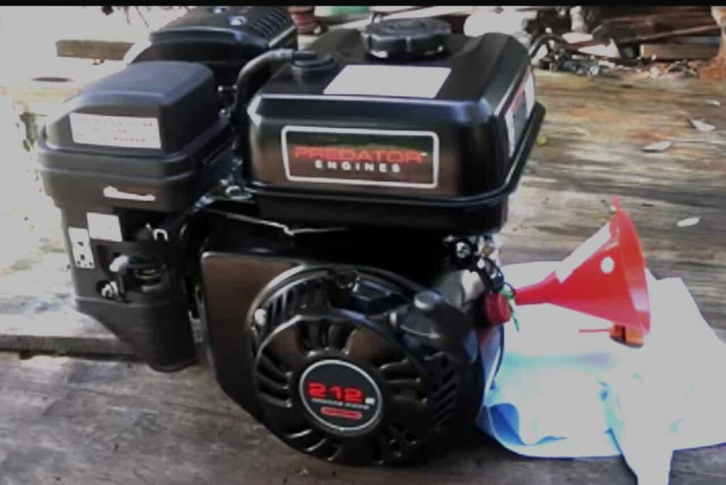 how much oil does a predator 212 take,